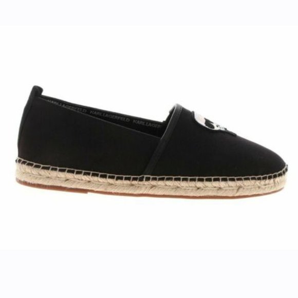 New KARL LAGERFELD KAMINO ESPADRILLES IN BLACK Size 9 main image 4